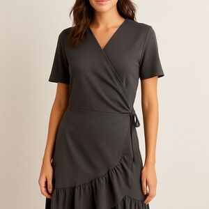 Wrap Dress Black – Size L